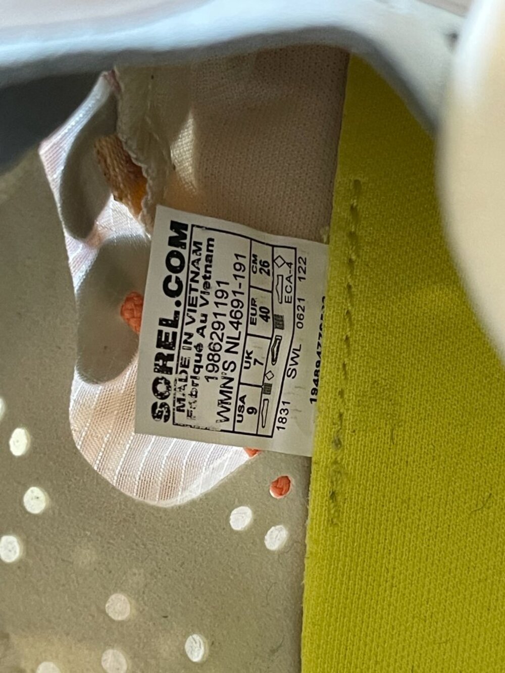Sorel Kinetic Breakthru Sneaker Size 9 Multi-color - Picture 8 of 8